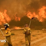 Spain and Portugal are experiencing ongoing wildfires amid a persistent heatwave.