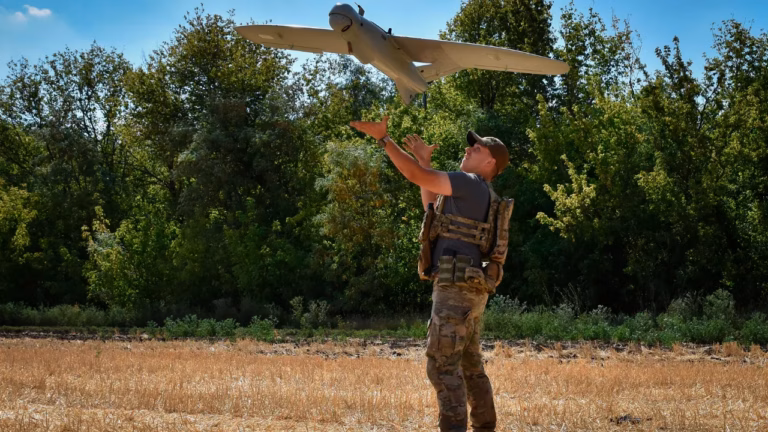 Drones from Ukraine ignite blaze near Russian nuclear facility in Kursk area