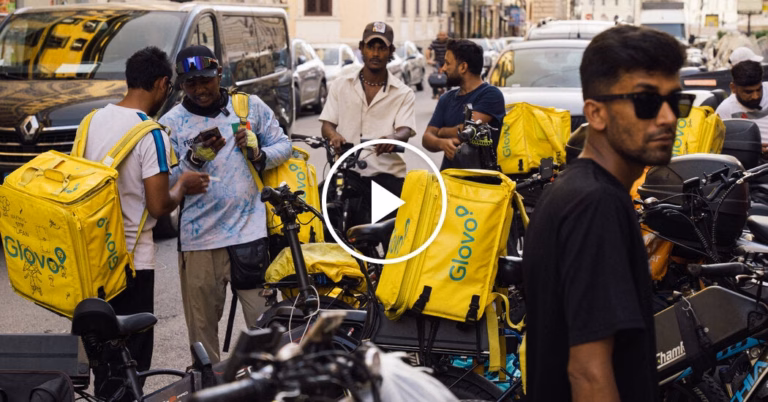 Rome’s Courier Cyclists Forfeit Earnings Due to Heat Restrictions