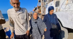 Residents of Gaza are escaping from destruction and suffering, lacking any form of travel or refuge.