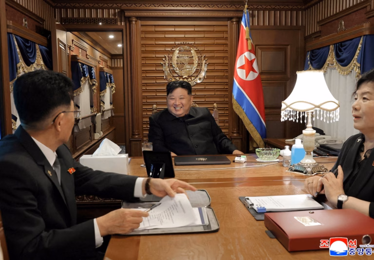 State-run media reports indicate that North Korea’s supreme leader, Kim Jong Un, traveled to China by train.