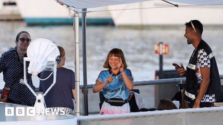 Greta Thunberg sets sail from Barcelona with the Gaza-bound flotilla