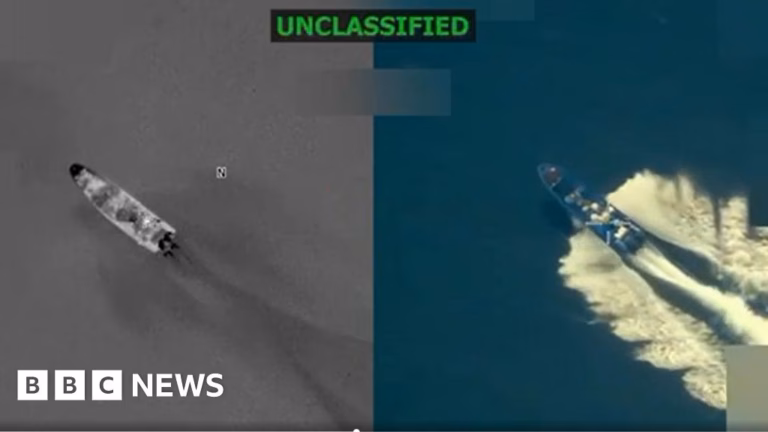US military targets another suspected narcotics ship, resulting in three fatalities, according to Trump