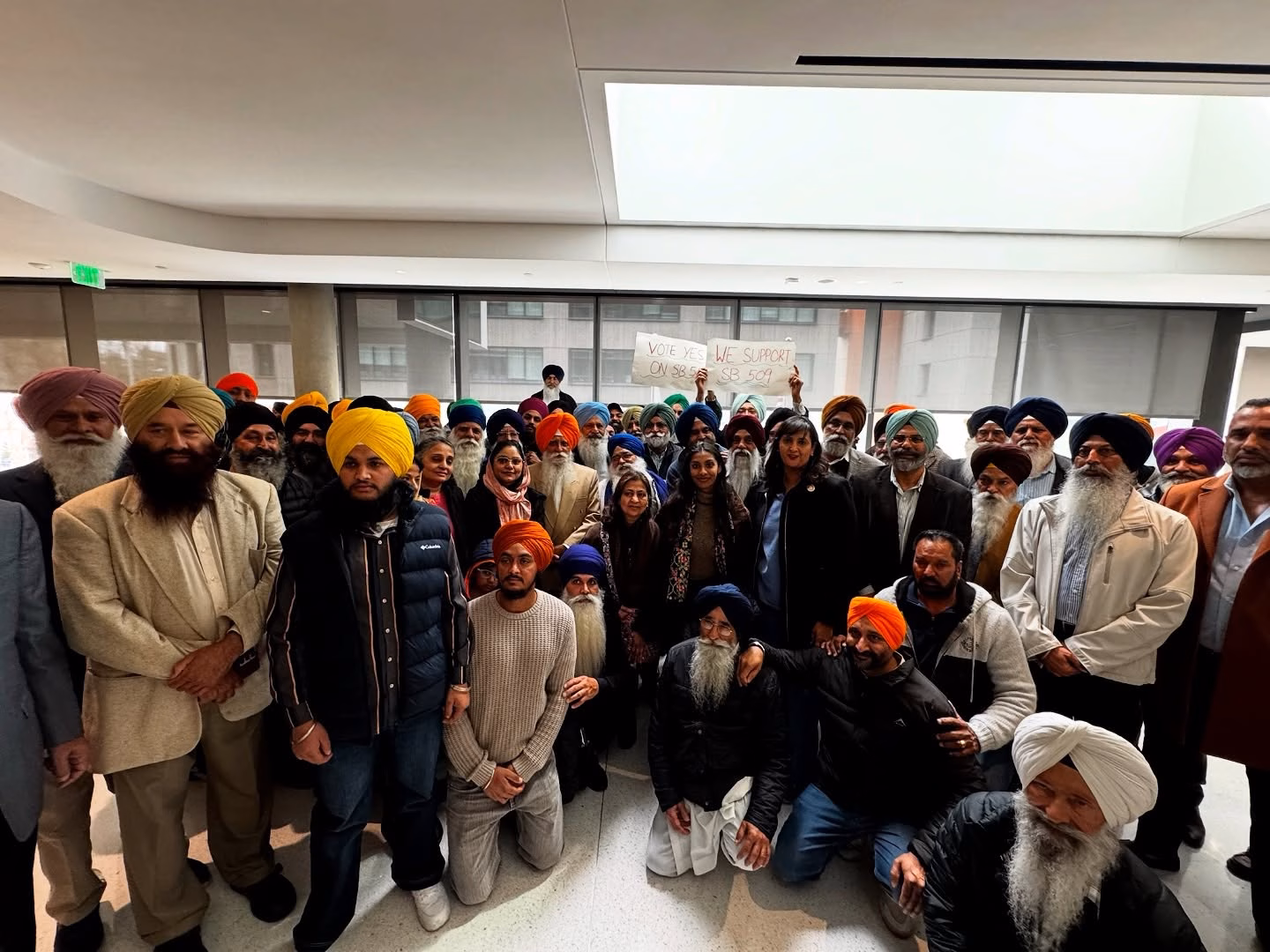 Californian sikhs in state capitol on april 1 to testify the bill before the senate committee 175764.jpeg