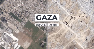 Satellite photographs before and after reveal the devastation of Gaza City caused by Israel | Israeli-Palestinian conflict headlines